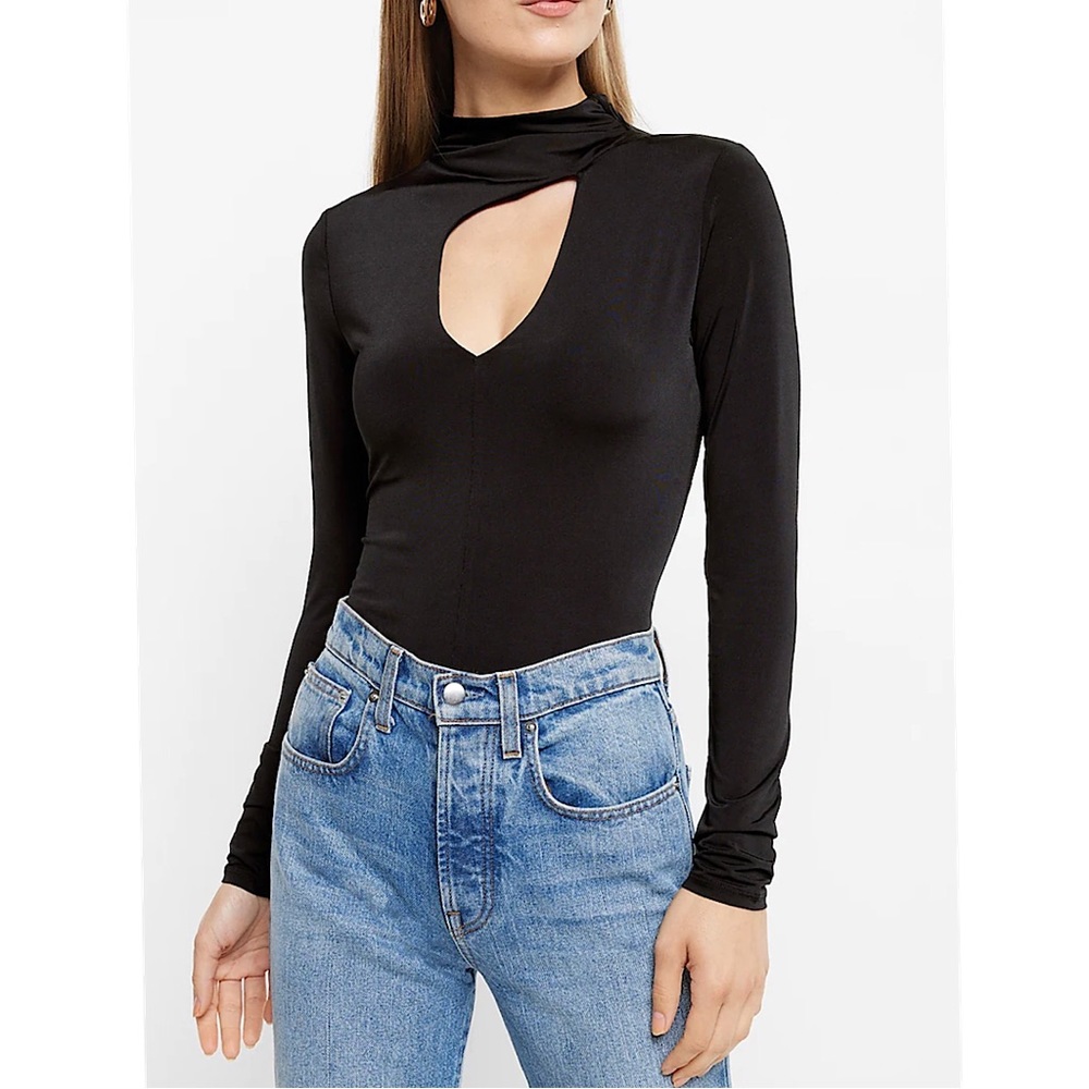 NWT Express Body Contour Mock Neck Bodysuit